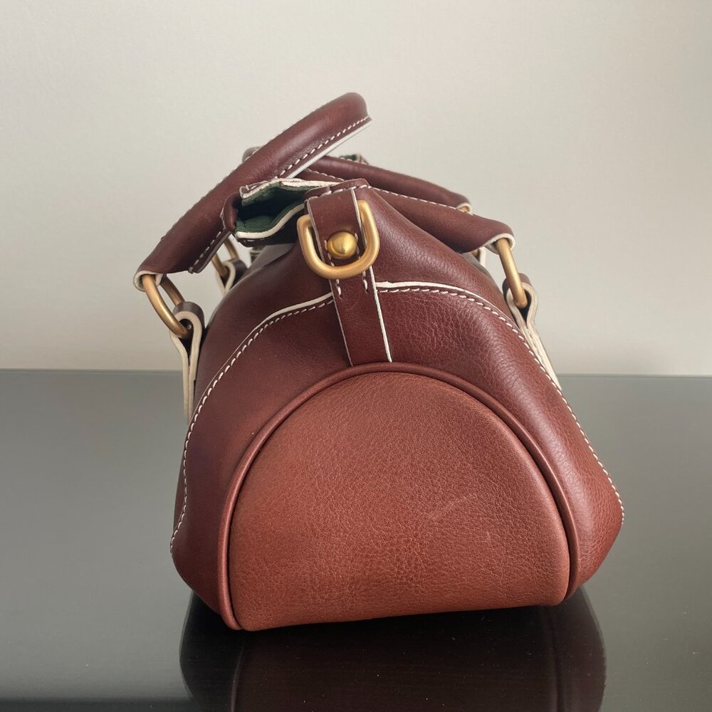 Dooney & Bourke Savannah Florentine Satchel in Chestnut (w/ tags) - Picture 5 of 7